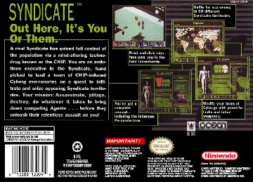 Syndicate (USA) box cover back